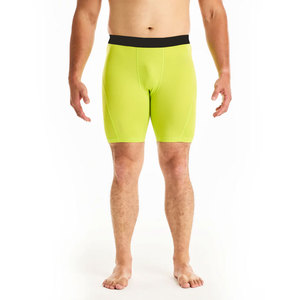 กางเกงขาสั้นผู้ชายสีเหลืองคุณภาพดี ดีไซน์ใหม่ ระบายอากาศได้ดี ทันสมัย เหมาะสำหรับออกกำลังกาย ฟิตเนส วิ่ง ประสิทธิภาพสูง - Product Image 1