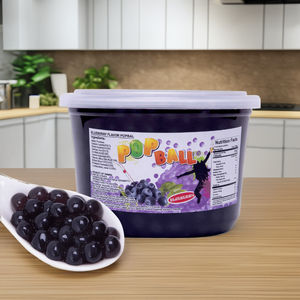 Ingredientes para Té de Burbujas Pinshan, Tubo de Plástico Transparente Rosa, Boba Explosiva 950g, Hecho en Taiwán - Product Image 5