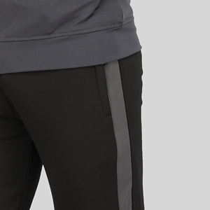 Survêtement de sport pour homme en velours premium, extensible dans les quatre sens, coupe ajustée, couleur unie, confortable, pour l'automne, le jogging et la course à pied - Product Image 3