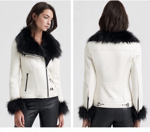 Chaqueta de cuero con piel auténtica para mujer Champ King - Product Image 6