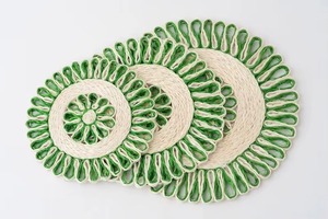 Assiette de présentation en rotin sur mesure, faite à la main, accessoires de table, fournisseur - Product Image 5