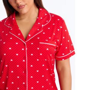 Ensemble de pyjama pour femmes de haute qualité, col en V, fermeture à cordon, manches courtes, shorts, séchage rapide, toutes saisons, 2 pièces, vêtements de maison - Product Image 4