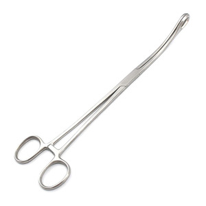 Pince à éponges à anneau en acier inoxydable réutilisable pour une manipulation sécurisée des éponges, gazes et pansements - Product Image 3