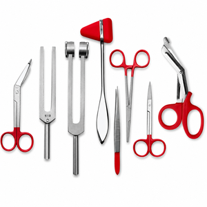 Red 8 Pcs Medical Diagnostic Kit For <b>Nursing</b> EMT 2026 Professional Customized Surgical Medical Instrument - Product Image 2