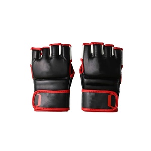 Guantes de MMA de Cuero con Agarre para las Manos y Cierre de Velcro para Adultos en MMA y Boxeo - Product Image 1