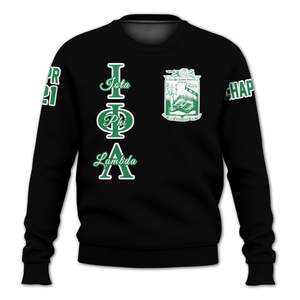 Veste universitaire personnalisée Iota Phi Lambda, veste universitaire noire et vert émeraude personnalisée, sweat-shirt de la sororité Iota Phi Lambda - Product Image 5