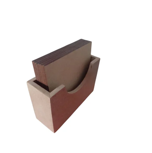 Sous-verres vierges en MDF, sous-verres en MDF design, sous-verres en MDF ronds et carrés, lot de 4 sous-verres en MDF personnalisables avec logo - Product Image 2