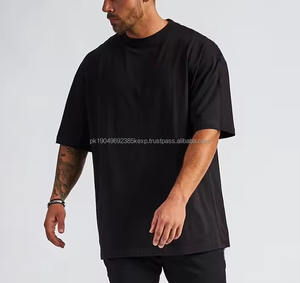 T-shirt de sport pour homme grande taille personnalisé de haute qualité, décontracté en flanelle avec col sans col respirant, vente en gros - Product Image 4