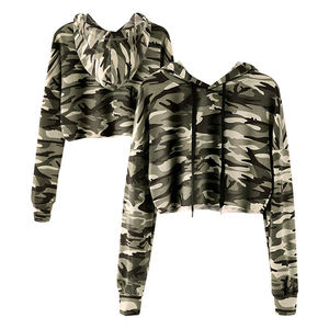 Outdoor Use Best Selling <b>Women</b> <b>Crop</b> Silk Screen Printed Eco-Friendly Breathable Winter Durable Windproof <b>Hoodies</b> - Product Image 4