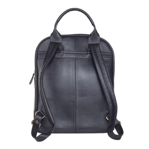 Sac à dos pour ordinateur portable en cuir, sac de bureau, sac de voyage, sac d'école, léger, multifonctionnel, facile à transporter, grand rangement, designs italiens - Product Image 2