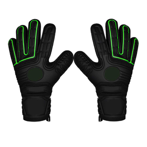Gants de gardien de but professionnels en gros avec logo personnalisé, en vente chaude, en latex tricoté et nylon, pour le football - Product Image 4