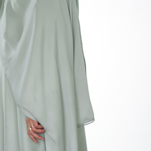 Muslim Fashion Abaya <b>Dress</b> Full Length Long Sleeve <b>Modest</b> Apparel Wholesale Supplier Manufacturer Custom Garment - Product Image 2