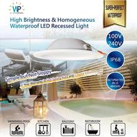 Cache-éclairage LED en polycarbonate blanc de qualité supérieure, ignifuge et durable, pour plafonnier encastré