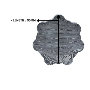 Handmade Damascus Steel Ashtray Unique Pattern Metal Smoking Tray Durable Heat Resistant Ash Holder for Home Office <b>Table</b> Use - Product Image 2