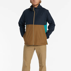 Winter Casual <b>Canvas</b> Waterproof Men's Windbreaker Hooded Zipper Front Logo Quick Dry Eco-Friendly Jackets - Product Image 2