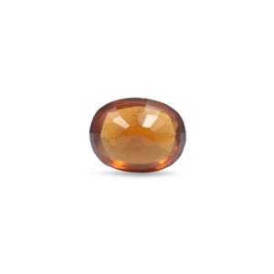 Loose Hessonite Gomed Gemstone 5.45 Carat 15mm Natural Garnet Raw Stone for Fine Jewelry - Product Image 2