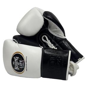 Guantes de Boxeo de Cuero Vacuno Genuino Personalizables de Alta Calidad con Cordones, Acolchado Grueso de 4 Capas para Entrenamiento de Artes Marciales (Sin Boxeo) - Product Image 1