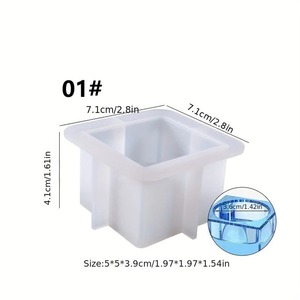 Porte-bougies chauffe-plat en résine et cristal, Cadeau de pendaison de crémaillère, Coffrets cadeaux de mariage, Décoration de Noël, Décoration Diwali - Product Image 3