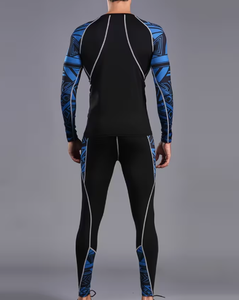 Conjunto Deportivo de Compresión para Hombre, Secado Rápido, Elástico, Ecológico, Spandex/Nylon, Ropa Deportiva de Invierno para Gimnasio, Ropa Interior Deportiva Larga - Product Image 2