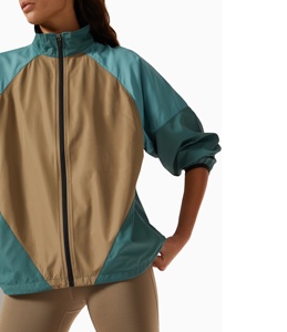 New Arrival <b>Women</b> <b>Lightweight</b> Stand Collar Zipper Casual Wear Windbreaker <b>Jacket</b> Outdoor <b>Lightweight</b> 100% Nylon Sports <b>Jackets</b> - Product Image 4