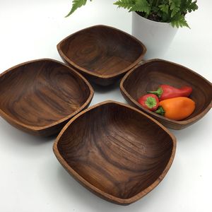 Tazón de Madera con Acabado Quemado, Hecho a Mano, para Servir Ensaladas y Frutas, Ecológico, Seguro para Alimentos, Decoración para Mesa de Comedor - Product Image 5