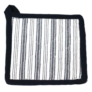 Porte-ustensiles rayé teint en fil, fournisseur indien, 100% coton, porte-ustensiles recyclés au prix le plus bas. - Product Image 3