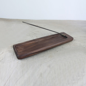 Juego de Bandejas para Incienso de Madera de Nogal y Roble Premium, Minimalista, Rectangular, Recolector de Cenizas Decoración de Madera Natural para Yoga y Meditación - Product Image 5