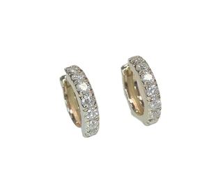 D Color Round Cut Lab Grown Diamonds <b>Earrings</b> Beautiful 925 Sterling <b>Silver</b> <b>Earrings</b> Wedding Gift Huggies <b>Earrings</b> <b>for</b> Women - Product Image 5
