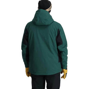 Custom Men Dark Green <b>Orange</b> Waterproof <b>Ski</b> <b>Jacket</b> Hooded Winter Thermal Snowboard Coat Outdoor Sports Wear Windproof - Product Image 2