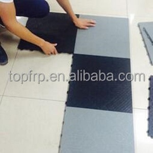 กระเบื้องปูพื้นแบบ interlocking เป็นมิตรกับสิ่งแวดล้อม ระบายน้ำได้ดี กันลื่น ผลิตจาก PVC สำหรับโรงรถ ผลิตจากโพลีโพรพิลีนใหม่ 100% ขนาด 400*400*18 มม. - Product Image 6