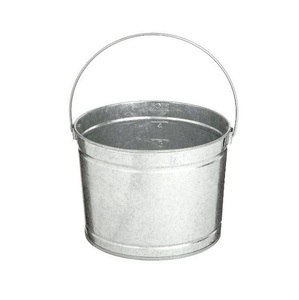 New Arrival Modern Design Small Galvanized Metal <b>Folding</b> <b>Bucket</b> Handle Iron Pail Home Decor Customized Size Shape - Product Image 4