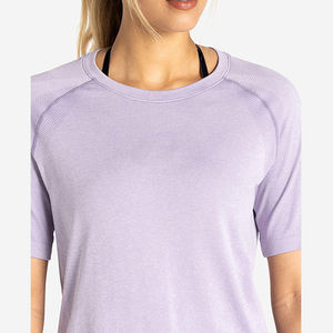 Camisetas de Gimnasio para Mujer, Diseño Liso Personalizado, Ropa Deportiva de Verano, Precio de Fábrica al por Mayor, Nueva Colección OEM - Product Image 4