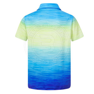 Camisetas de polo de golf transpirables para uso en exteriores para niños y niñas, tela ligera y elástica, para sesiones de práctica, ropa de club - Product Image 1