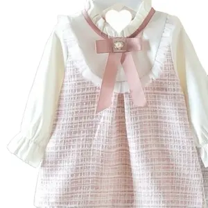 Kinder rauchen Blumen kleid für Mädchen Großhandel Sommer Neugeborene Baby kleidung Drucken Kurzarm Boutique Mädchen Kleider Baby Stoff