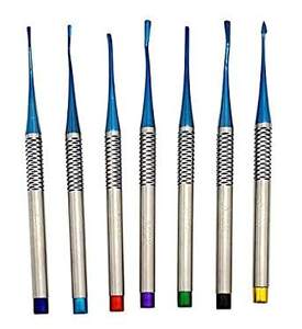 Elevadores de Raíz PDL Manuales con Punta Microdentada de Acero, Implantes Dentales, Set Quirúrgico, Puntas Recubiertas de Titanio, CE ISO, de Grip Surgical - Product Image 6