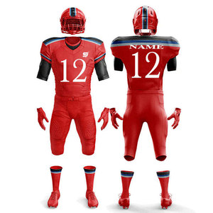 Low MOQ <b>Hot</b> Sale American Football Uniform Stylish Design Flexible Fit Team Colors Polyester Customizable Colors Sizes - Product Image 1