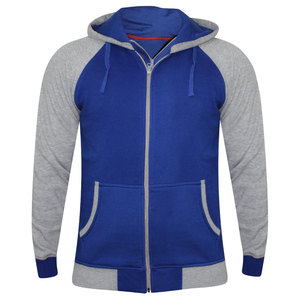 Sudadera con Capucha para Hombre, Color Azul Grisáceo, Manga Raglán, Estilo Casual, Corte Holgado, 100% Algodón, Impermeable, para Invierno - Product Image 2