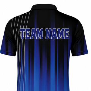 เสื้อโปโลฟุตบอลสีน้ำเงินดำสำหรับผู้ชาย เสื้อทีมมืออาชีพ ระบายอากาศได้ดี น้ำหนักเบา ชุดกีฬาสำหรับฝึกซ้อมและแข่งขันฟุตบอล - Product Image 6