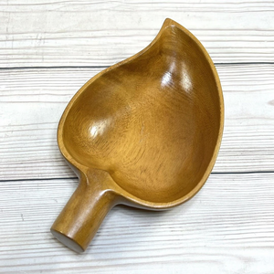 Wooden Leaf Shape Serving Bowl For Salad Mixing Fruit Serving Durable Eco Friendly Kitchen Dining table Decor Accessories - Product Image 4