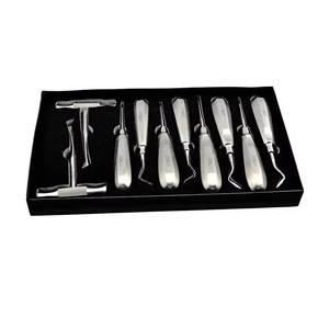 Kit de Extracción Dental Quirúrgica de 10 Piezas, Elevadores Luxadores de Acero Inoxidable, Instrumentos para Levantar Raíces Dentales de Forma Atraumática, Certificación CE ISO - Product Image 4