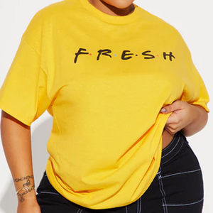 T-shirt en jersey modal 100% coton uni à ourlet incurvé pour femme, col ras du cou, manches courtes, coupe décontractée, idéal pour l'été - Product Image 2