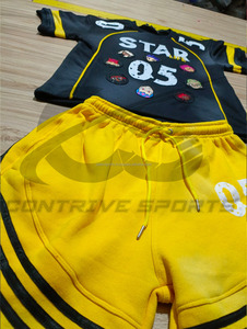 Precio de Fábrica, Conjuntos Premium Baratos al por Mayor, Nueva Marca de Moda Personalizada, Combinación de Pantalones Cortos Deportivos y Camisetas para Hombre - Product Image 6