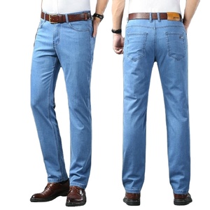 Pantalones Vaqueros de Mezclilla para Hombre, Última Moda, Lavado Clásico, Peso Medio, Transpirables, Ecológicos, Corte Recto, Venta al Por Mayor OEM, Los Más Vendidos - Product Image 1