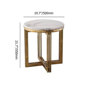 New Design Luxury Furniture <b>Side</b> <b>Tables</b> <b>Gold</b> Plated Marble Top End <b>Table</b> for Living Room, Drawing Room, Office Coffee <b>Table</b> - Product Image 3