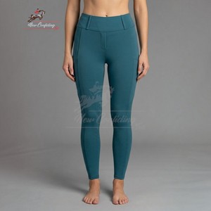 Leggings d'équitation pour femmes avec grip en silicone sur tout le siège et les genoux, collants d'équitation, usine et fournisseur de vêtements personnalisés OEM ODM - Product Image 4