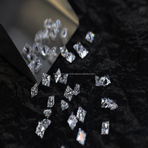Diamants de laboratoire solitaires non montés 0,45-0,579 CT/pièce HPHT/CVD, clarté VS-Si, taille princesse, couleur DEF, excellente taille - Product Image 5