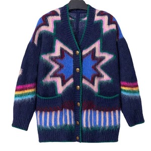 Suéter Cárdigan Corto Personalizado para Mujer, Cuello en V, Manga Larga, con Botones, Estilo Casual para Invierno - Product Image 6