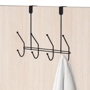 Moderno Organizador Colgante de Metal Negro para Puerta, Elegante Gancho de Almacenamiento, Solución Duradera para Colgar en la Entrada - Product Image 3