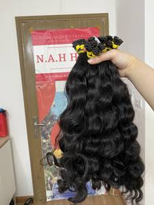 Extensiones de Cabello Humano 100% Remy Vietnamita con Cutícula, Ondulado Natural, Doble Trama, Pre-Adheridas, Onduladas Profundas, Super Onduladas, Punta I - Product Image 2