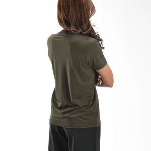 Camiseta Deportiva de Manga Corta para Mujer, Estilo Veraniego, Larga, de Spandex y Poliéster, Ligera, 200 Gsm, Tejido de Punto, Absorbente de Sudor - Product Image 2
